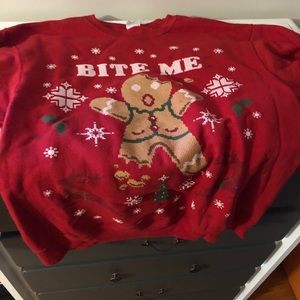 Bite me christmas sweatshirt
